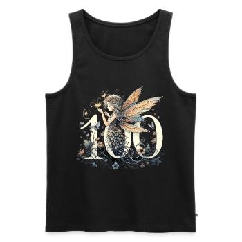 100 Jahre Fee Elfe süß Geburtstag Geschenk - Männer Premium Bio Tank Top - Schwarz - Vorne - Michal (187cm)