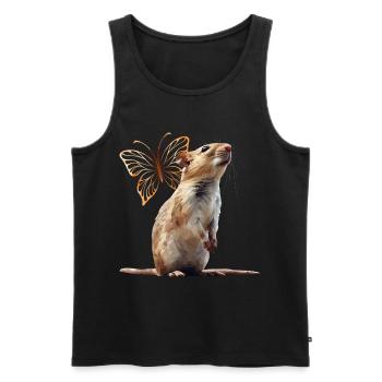 Rat - Débardeur bio Premium Homme - noir - Devant - Michal (187cm)