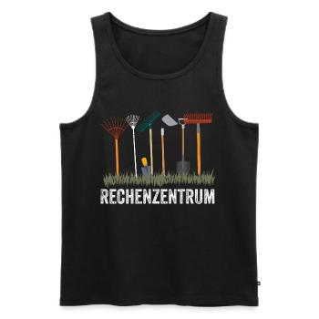 Gartenwerkzeug-Design für Hobbygärtner - Männer Premium Bio Tank Top - Schwarz - Vorne - AI Model Male 178 light (178cm)