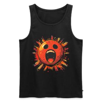 Gruselige Bowlingkugel - Männer Premium Bio Tank Top - Schwarz - Vorne - Michal (187cm)