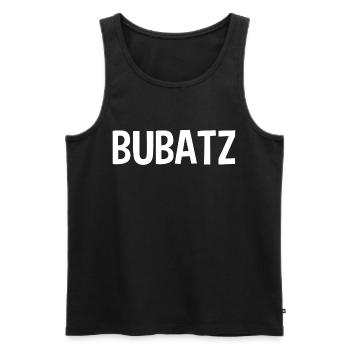 BUBATZ - Männer Premium Bio Tank Top - Schwarz - Vorne - Michal (187cm)