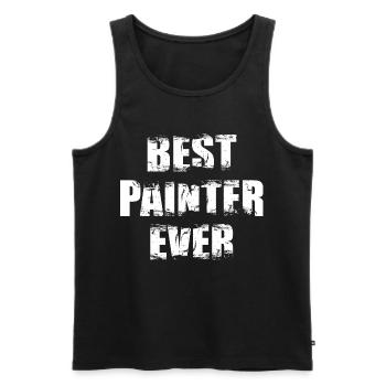 Bester Maler aller Zeiten - Männer Premium Bio Tank Top - Schwarz - Vorne - AI Model Male 178 light (178cm)