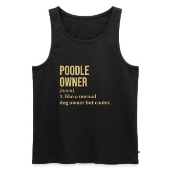 Pudel-Pudel-Pudel - Männer Premium Bio Tank Top - Schwarz - Vorne - Michal (187cm)