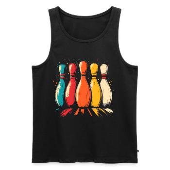 Skittles - Débardeur bio Premium Homme - noir - Devant - Michal (187cm)