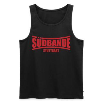Südbande Stuttgart | Farbe änderbar - Männer Premium Bio Tank Top - Schwarz - Vorne - Michal (187cm)