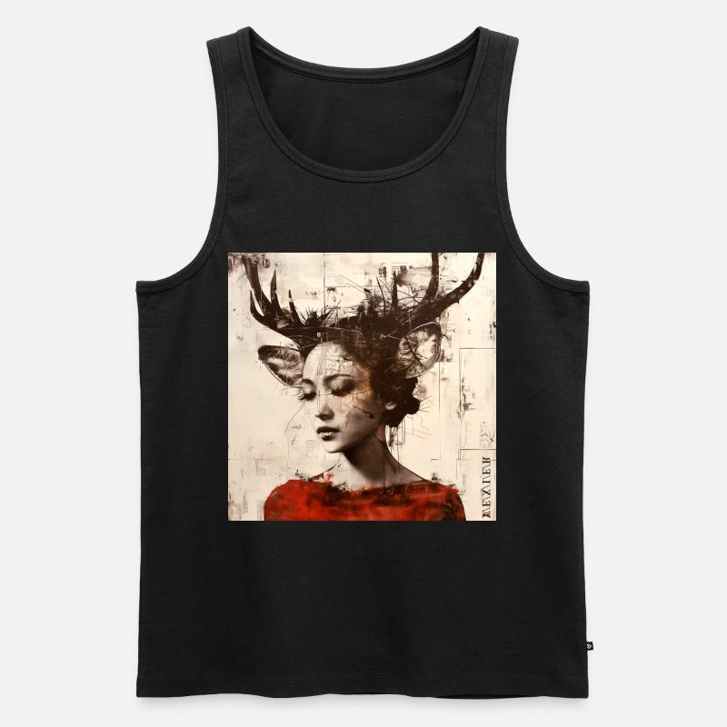Day-Dream - Männer Premium Bio Tank Top - Schwarz
