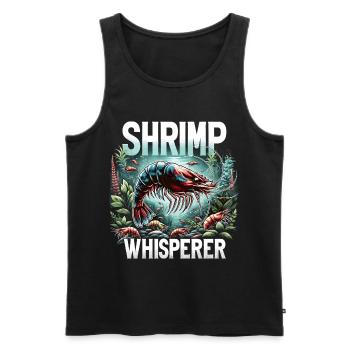 Shrimp Aquarium, Amano Shrimp, Red Fire Shrimp - Men's Premium Organic Tank Top - black - Front - AI Model Male 178 light (178cm)