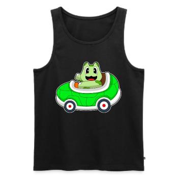 Schildkröte Auto - Männer Premium Bio Tank Top - Schwarz - Vorne - Michal (187cm)