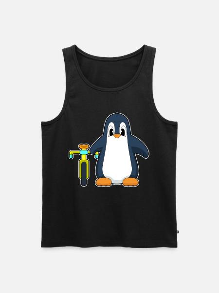 Vélo pingouin - Débardeur bio Premium Homme - noir