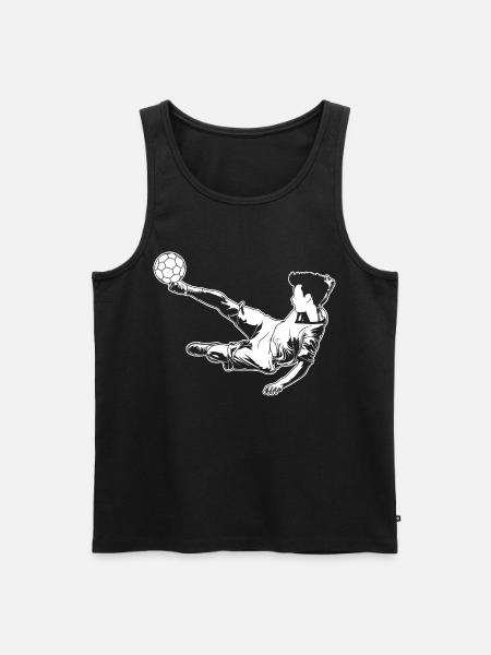 Footballer Boy - Men's Premium Organic Tank Top - black