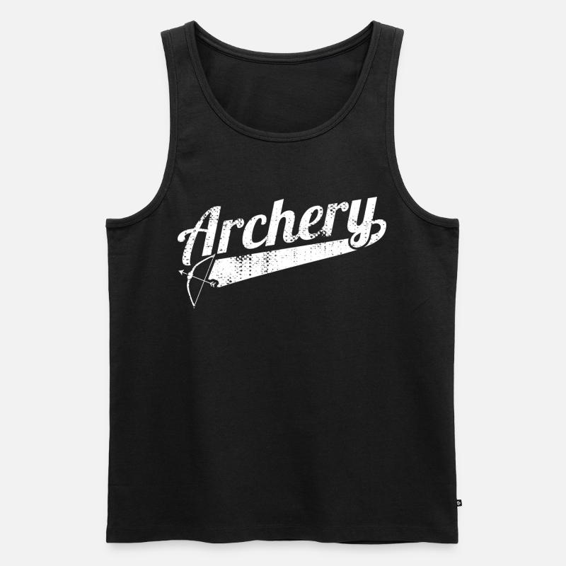 Bogensport - Männer Premium Bio Tank Top - Schwarz