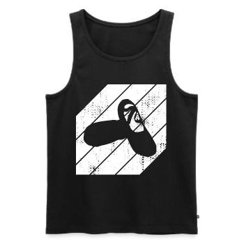 Ballettschuhe Skizze - Männer Premium Bio Tank Top - Schwarz - Vorne - AI Model Male 178 light (178cm)