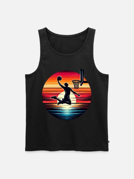 Basketball Basketballer - Männer Premium Bio Tank Top - Schwarz