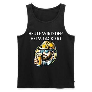 Beer - Today the helmet is painted Toast - Men's Premium Organic Tank Top - black - Front - Michal (187cm)