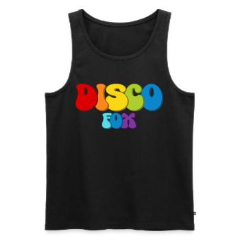 Disco Fox - Männer Premium Bio Tank Top - Schwarz - Vorne - AI Model Male 178 light (178cm)