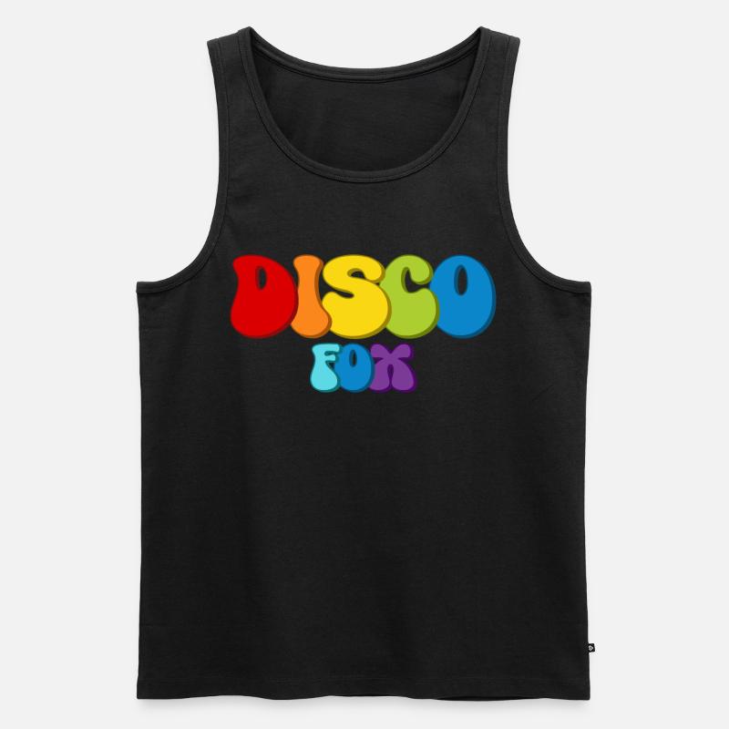 Disco Fox - Männer Premium Bio Tank Top - Schwarz