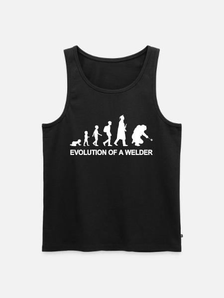 Évolution d’un soudeur - Débardeur bio Premium Homme - noir