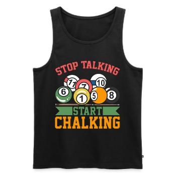 Billiard Joke - Men's Premium Organic Tank Top - black - Front - AI Model Male 178 light (178cm)