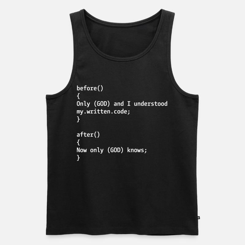 Programmierer Witz - Männer Premium Bio Tank Top - Schwarz