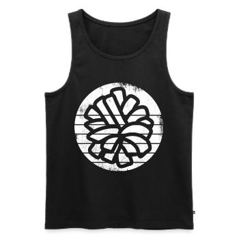 Cheerleader pompoms - Men's Premium Organic Tank Top - black - Front - AI Model Male 178 light (178cm)