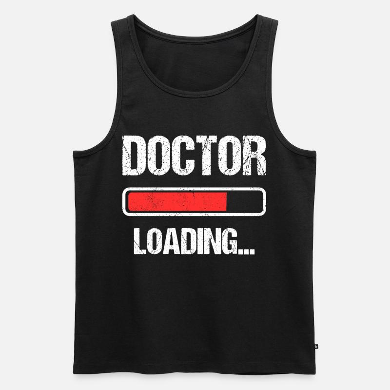 Doctor Loading I - Männer Premium Bio Tank Top - Schwarz