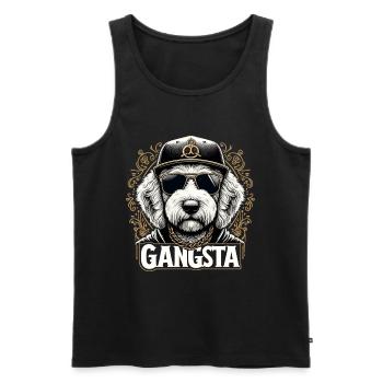 Goldendoodle Gangsta Cadeau Golden Doodle Chien - Débardeur bio Premium Homme - noir - Devant - Michal (187cm)
