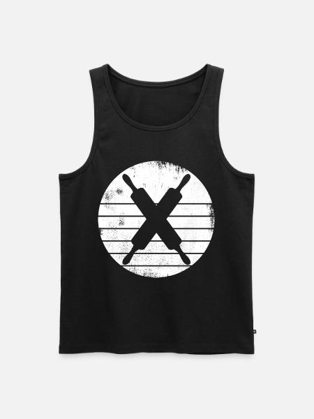 Rolling pin - Men's Premium Organic Tank Top - black