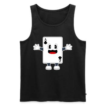 Poker Pokerkarten - Männer Premium Bio Tank Top - Schwarz - Vorne - Michal (187cm)