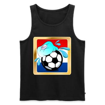 HOLLAND - FOOTBALL HOT SUMMER NETHERLANDS - Men's Premium Organic Tank Top - black - Front - AI Model Male 178 light (178cm)