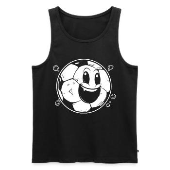 Football Cartoon Look - Débardeur bio Premium Homme - noir - Devant - AI Model Male 178 light (178cm)