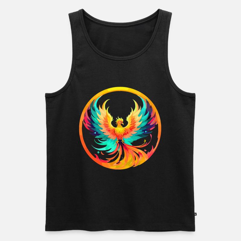 Phoenix Phönix - Männer Premium Bio Tank Top - Schwarz