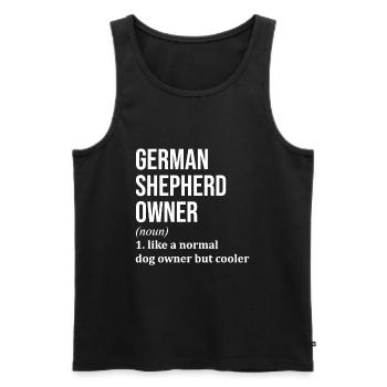 German Shepherd German Shepherd German Shepherd - Men's Premium Organic Tank Top - black - Front - AI Model Male 178 light (178cm)