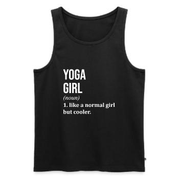Yoga Yoga Yoga - Débardeur bio Premium Homme - noir - Devant - Michal (187cm)