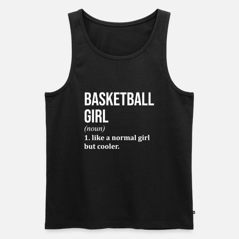 Basketball - Männer Premium Bio Tank Top - Schwarz
