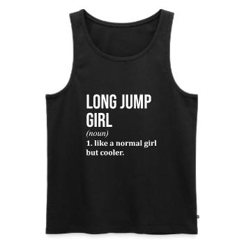 Long Jump Long Jump Long Jump - Men's Premium Organic Tank Top - black - Front - AI Model Male 178 light (178cm)