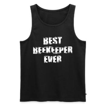 Lustige Imker - Männer Premium Bio Tank Top - Schwarz - Vorne - AI Model Male 178 light (178cm)