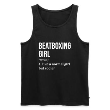 Beatboxing Beatboxing Beatboxing - Men's Premium Organic Tank Top - black - Front - AI Model Male 178 light (178cm)