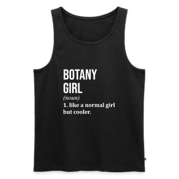 Botany - Men's Premium Organic Tank Top - black - Front - AI Model Male 178 light (178cm)