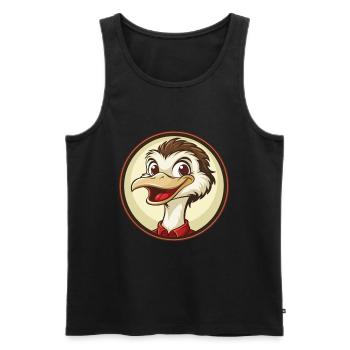 Strauß Bunte Kawaii Cartoon Figur Clipart - Männer Premium Bio Tank Top - Schwarz - Vorne - Michal (187cm)