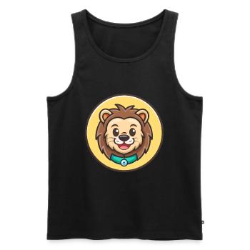 Carea Leones Hunderasse Cartoon Kawaii Clipart Haustier - Männer Premium Bio Tank Top - Schwarz - Vorne - Michal (187cm)