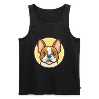 Grand Anglo Francais Blanc Et Orange Dog Breed Pet - Men's Premium Organic Tank Top - black - Front - Michal (187cm)