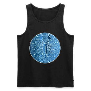 Scorpio star sign - Men's Premium Organic Tank Top - black - Front - Michal (187cm)