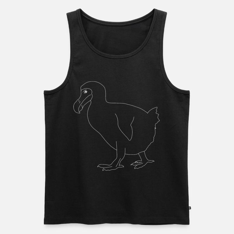 Dodo - Männer Premium Bio Tank Top - Schwarz