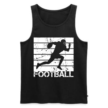 Football player - Men's Premium Organic Tank Top - black - Front - Michal (187cm)