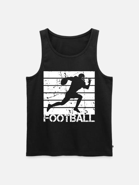 Football player - Men's Premium Organic Tank Top - black