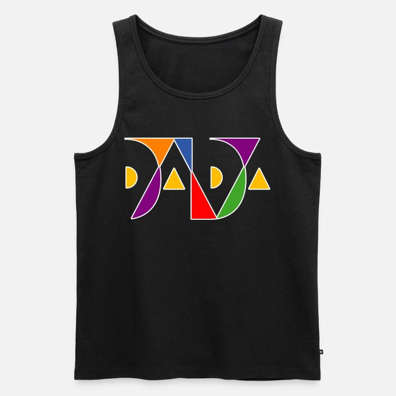 DADA ist bunt! - Männer Premium Bio Tank Top - Schwarz