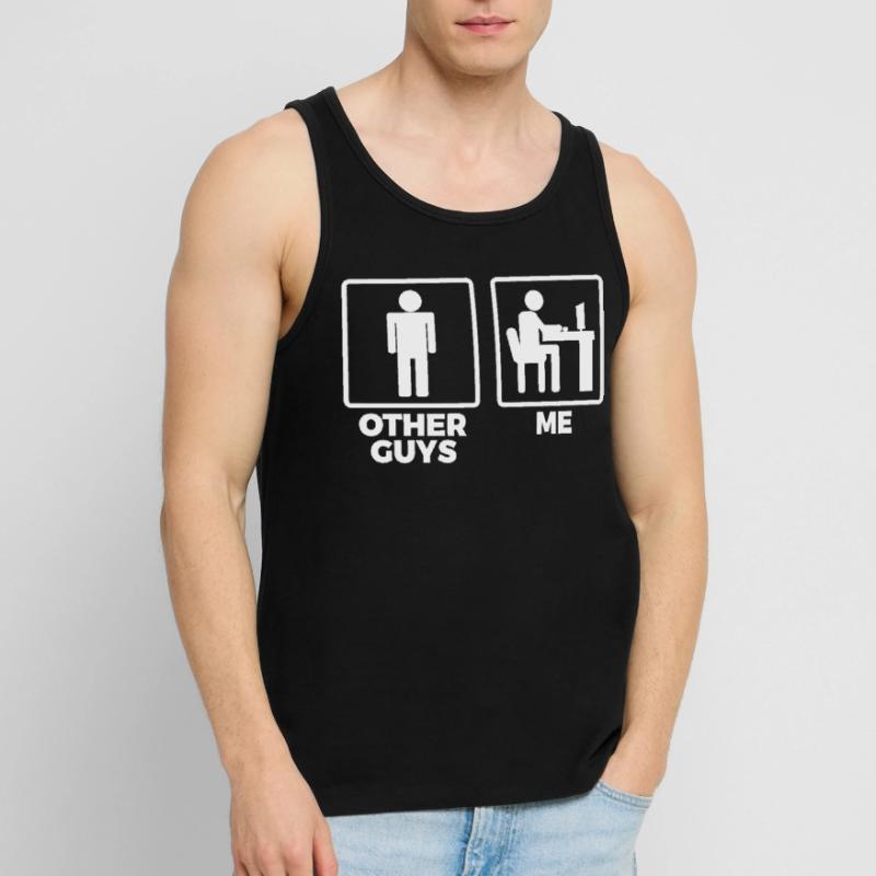 Software Engineer Stick Figures Men's Premium Organic Tank Top