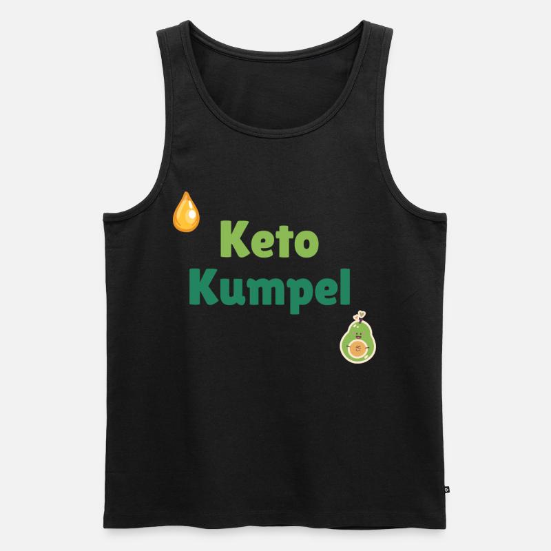 Keto Kumpel - Männer Premium Bio Tank Top - Schwarz