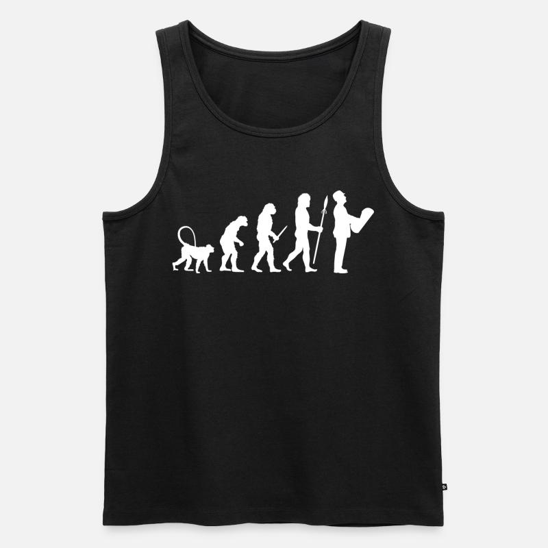 Die Entwicklung eines Architekten - Männer Premium Bio Tank Top - Schwarz