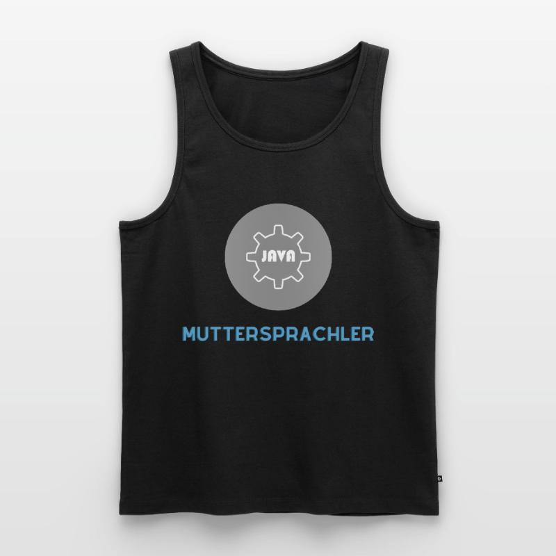 Native speaker: JavaScript Edition Men's Premium Organic Tank Top